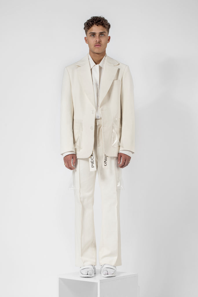 Sin white® Whipcord suit jacket – Pièces Uniques