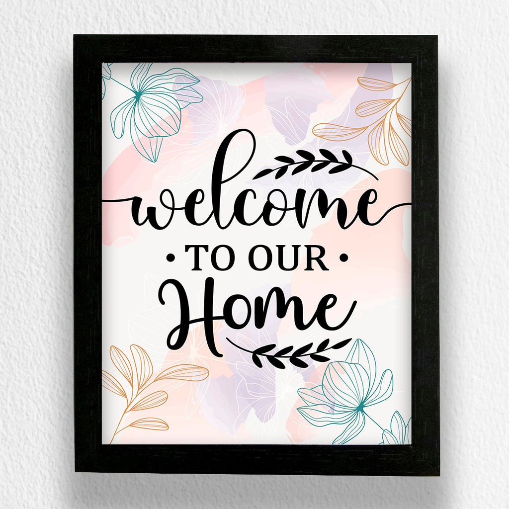 Type7 | Buy Welcome To Our Home Art Frame Online – Type7 Design