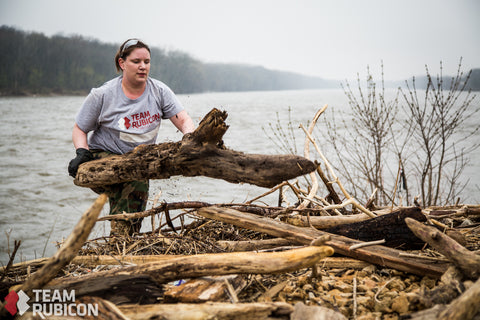 Team Rubicon Grey Shirt hard at work.