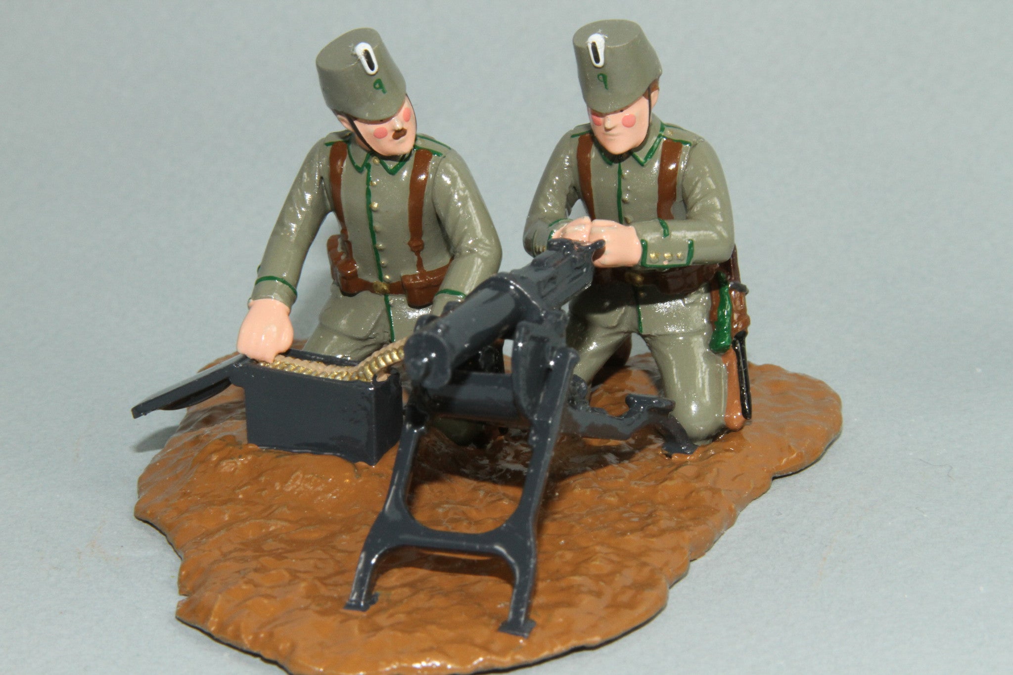 WW122 German Jaegers Maxim Gun Team Western Front 1914 Made By