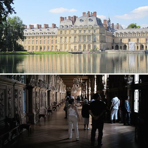 Herringbone Floors in Chateau de Fontainebleau, France.