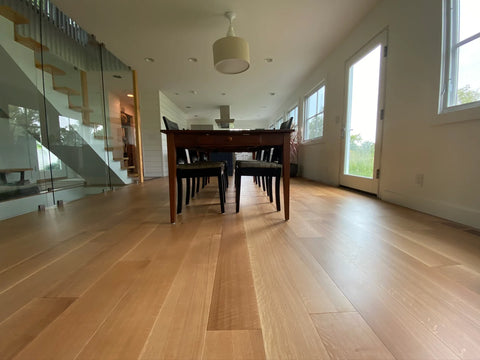 Hardwood floor with character