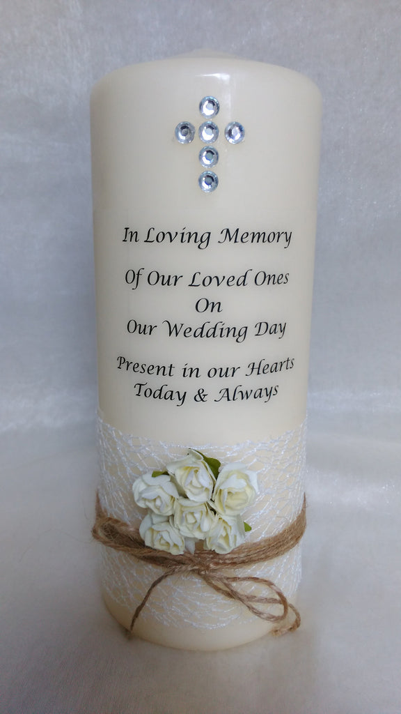 memory candle for wedding