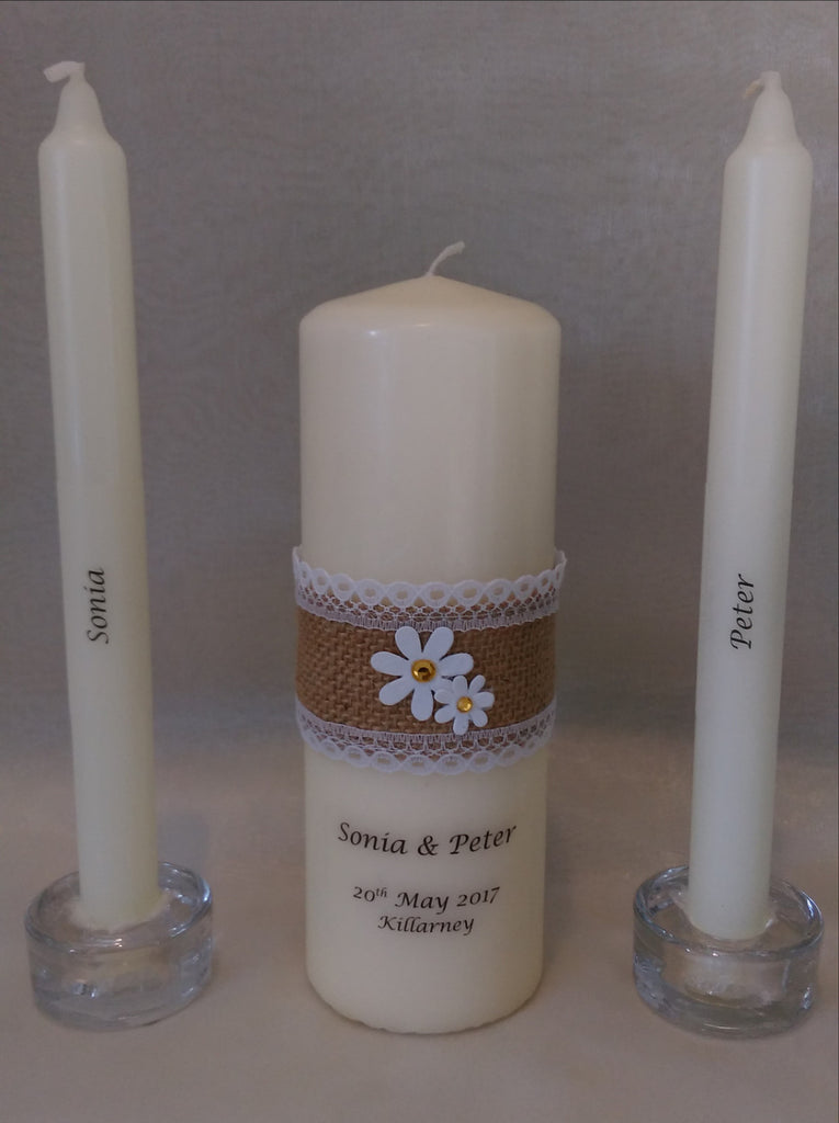 Personalised Candles Wedding Candles Unity Candle For Your