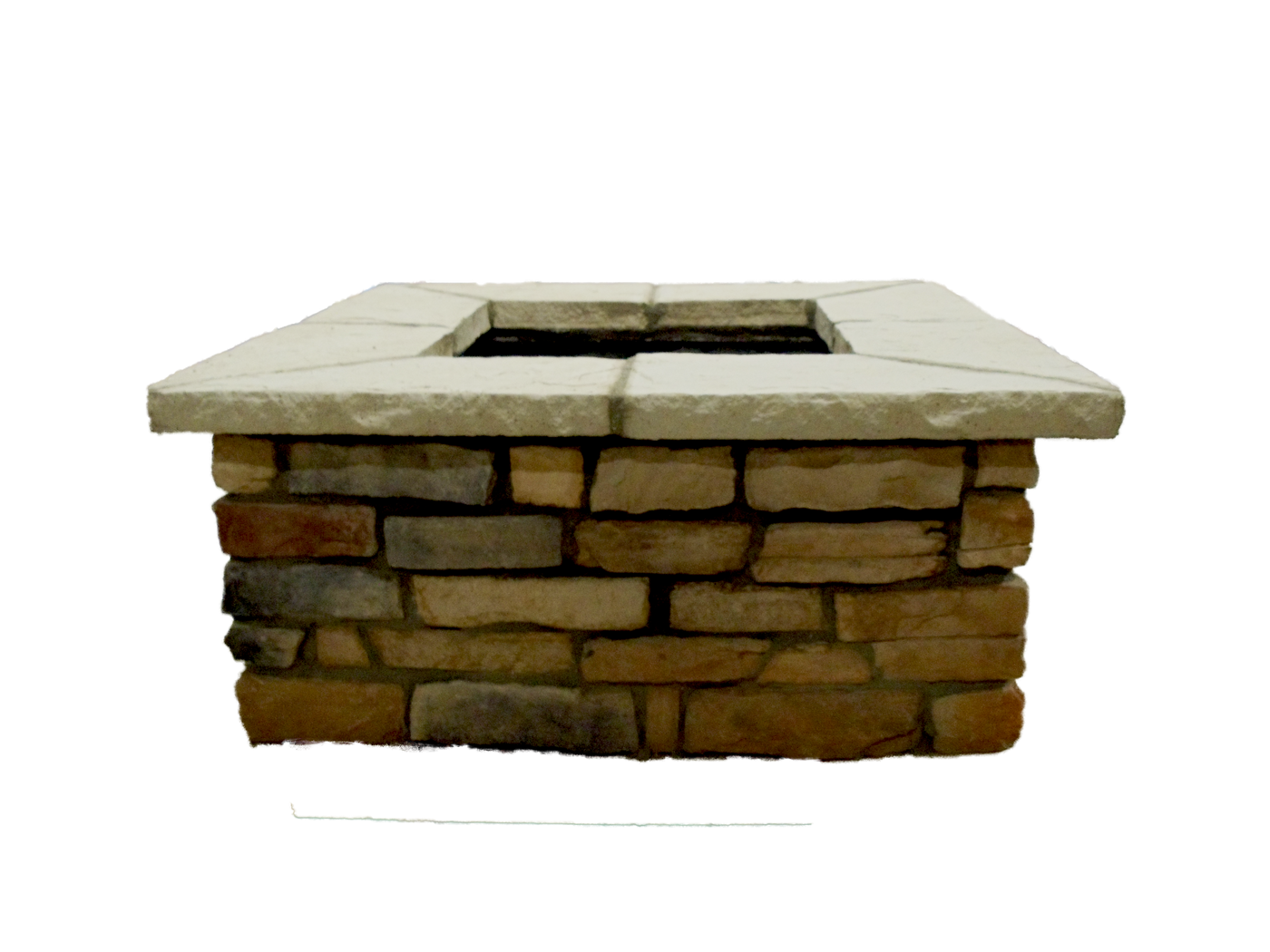 42 Square Custom Stone Fire Pit R R Living