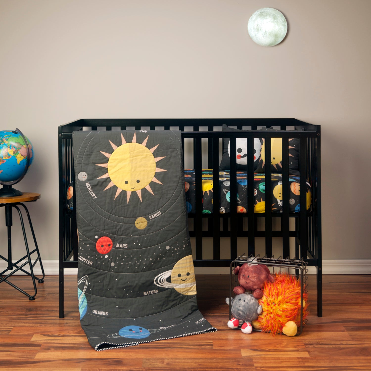 space crib bedding set