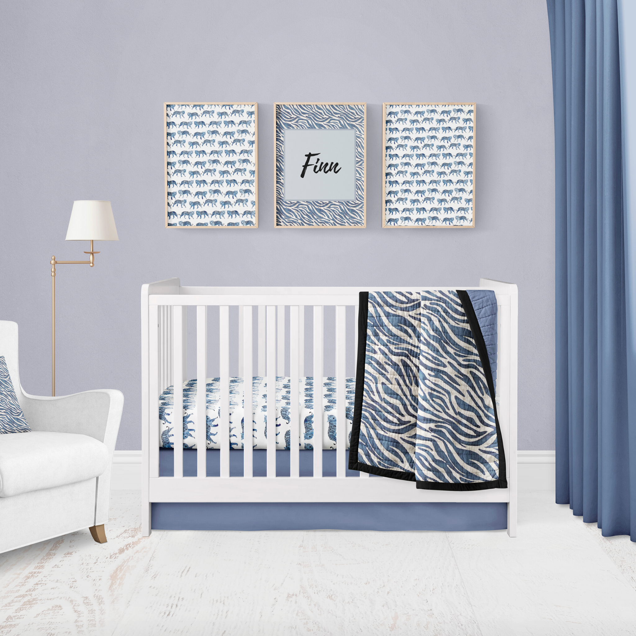 navy cot quilt