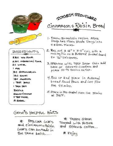 Gene Tokheim's cinnamon bread recipe