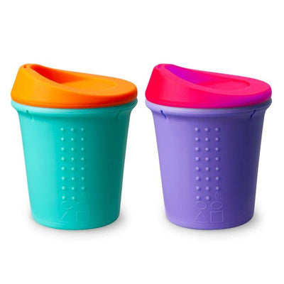 Silikids 8oz Silicone Straw Tumbler Purple