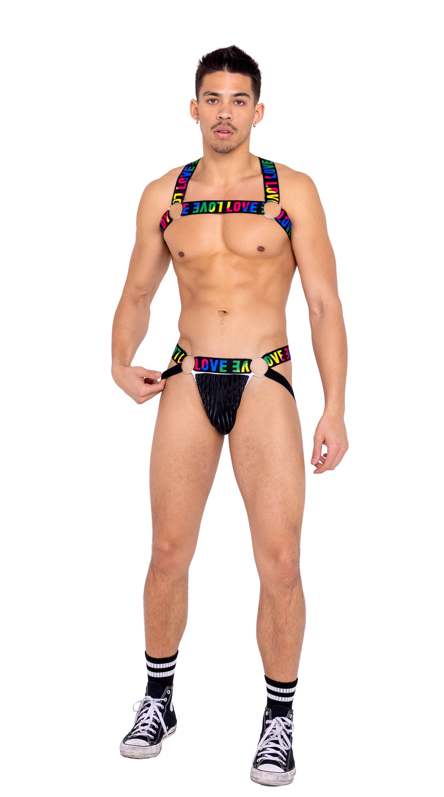 6157 Men S Pride Harness With Chain And Ring Detail Wholesale Clothing Shopify Dropship Program