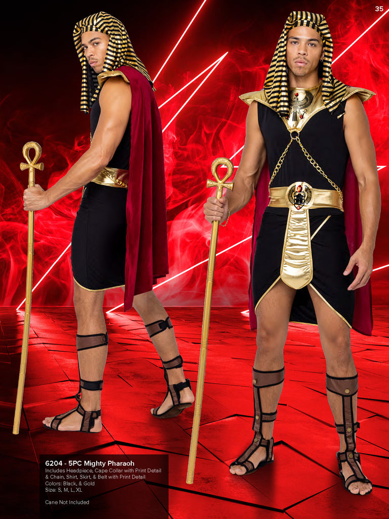 2023 Sexy Merlot Mighty Pharaoh Men's Halloween Cosplay Costume