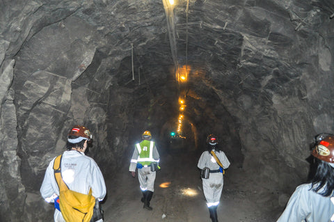 Inside a diamond mine.