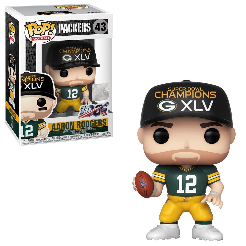 Vinyl Figure Aaron Rodgers (Super Bowl XLV) Green Bay Packers 43. 
