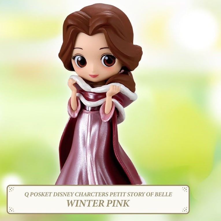 Disney Q Posket Petit Story Of Belle Winter Pink Pearl Fugitive Toys