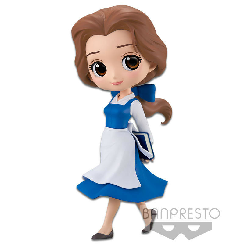 Disney Q Posket Belle Country Style Dark Blue Dress Fugitive Toys