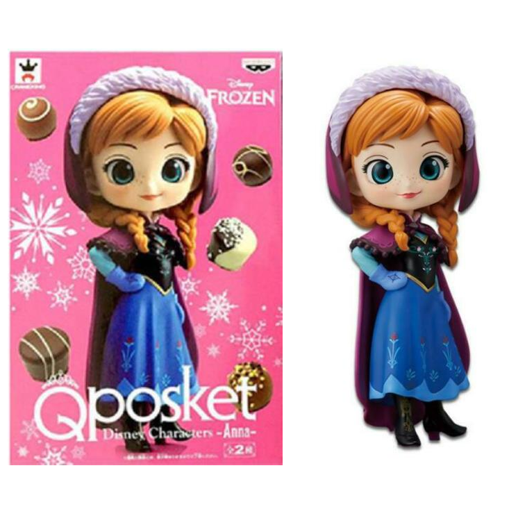 Disney Q Posket Anna Blue Dress Fugitive Toys