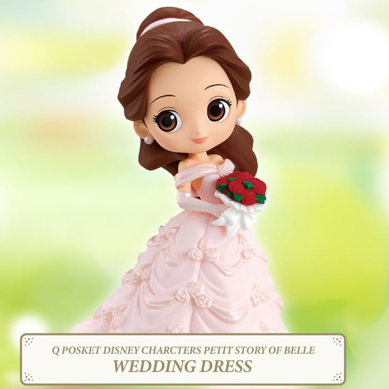 Disney Q Posket Petit Story Of Belle Wedding Dress Fugitive Toys