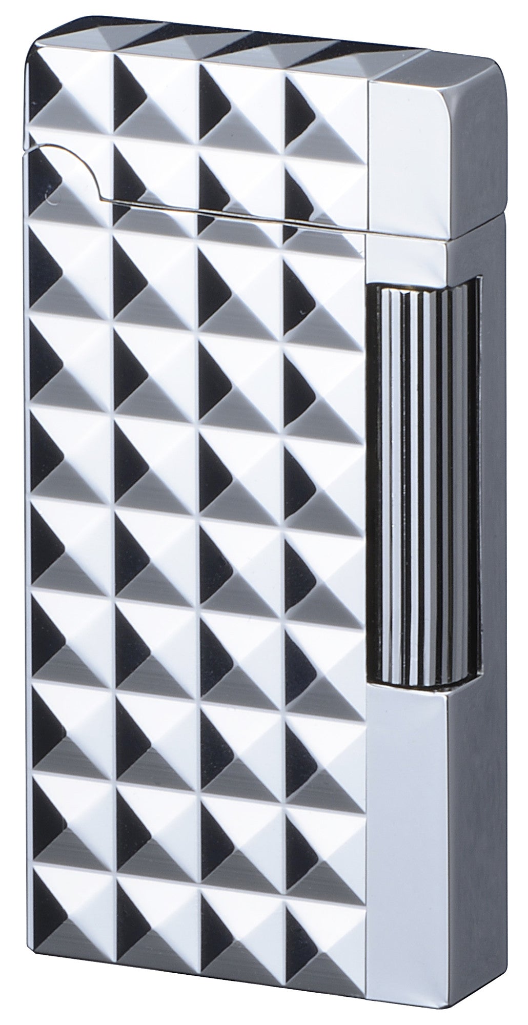Sarome Flint Cigarette Cigar Lighter SD6A-07 Silver / Diamond head