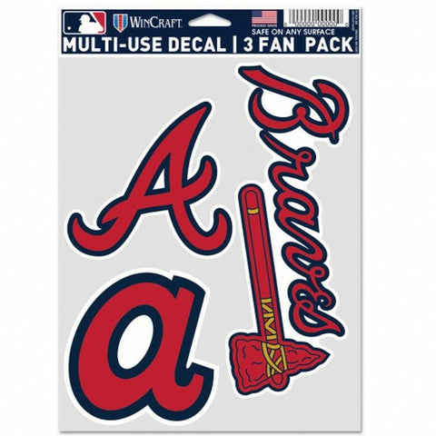 WinCraft Atlanta Braves Flag 3x5 Deluxe Style Stars and Stripes Design