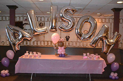 large foil letter balloons