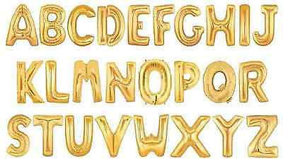 large gold letter balloons