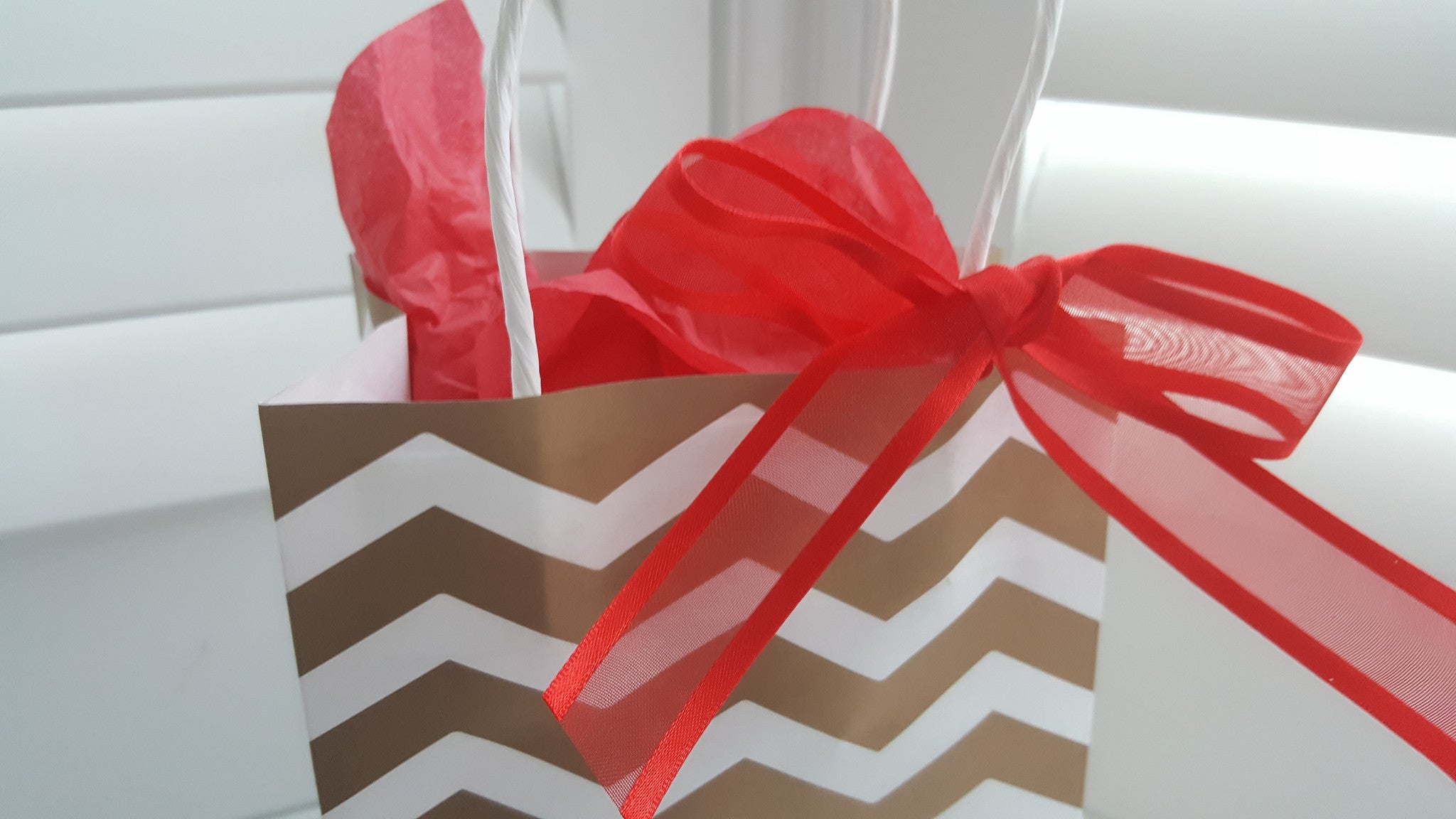 red and white striped goodie bags