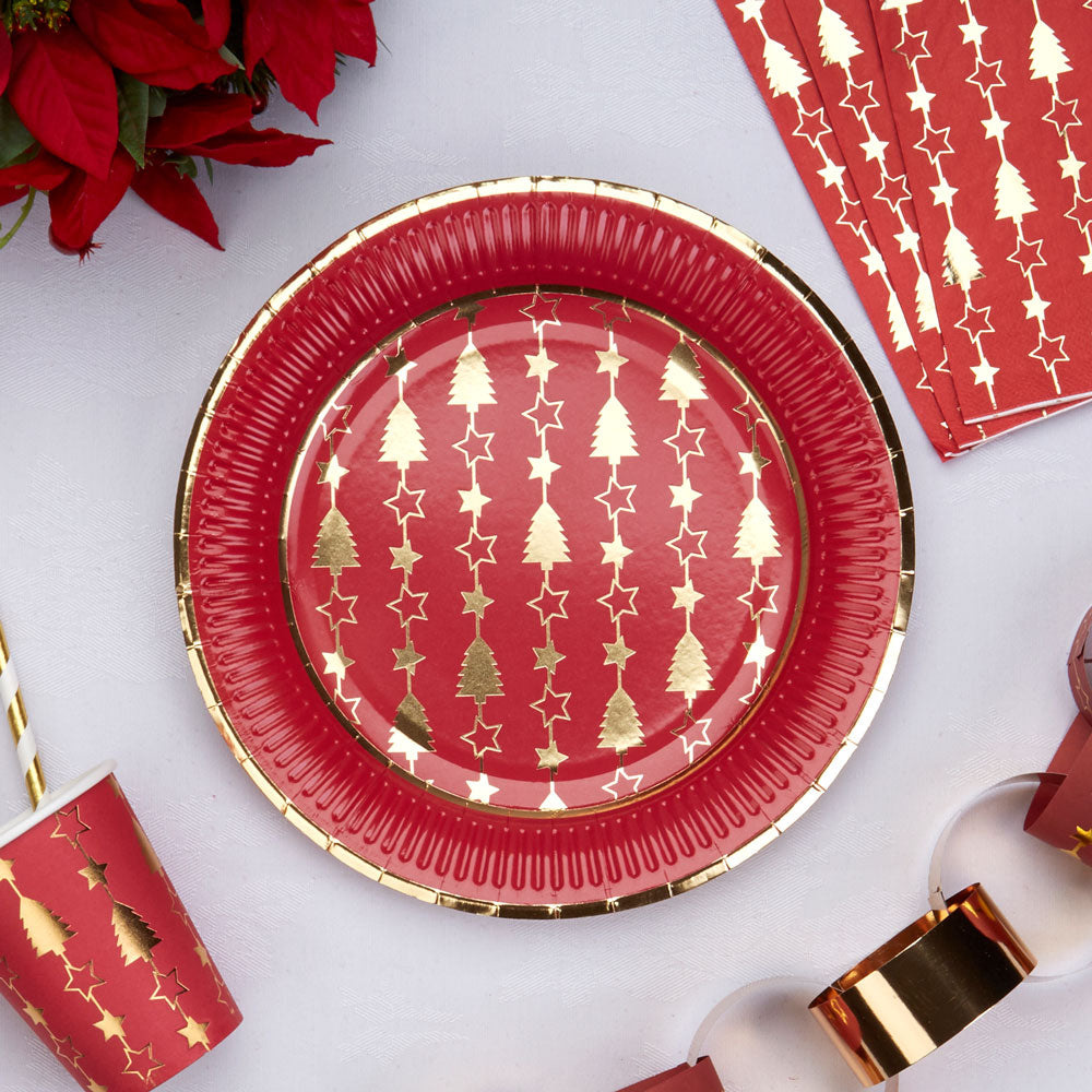 christmas paper plates