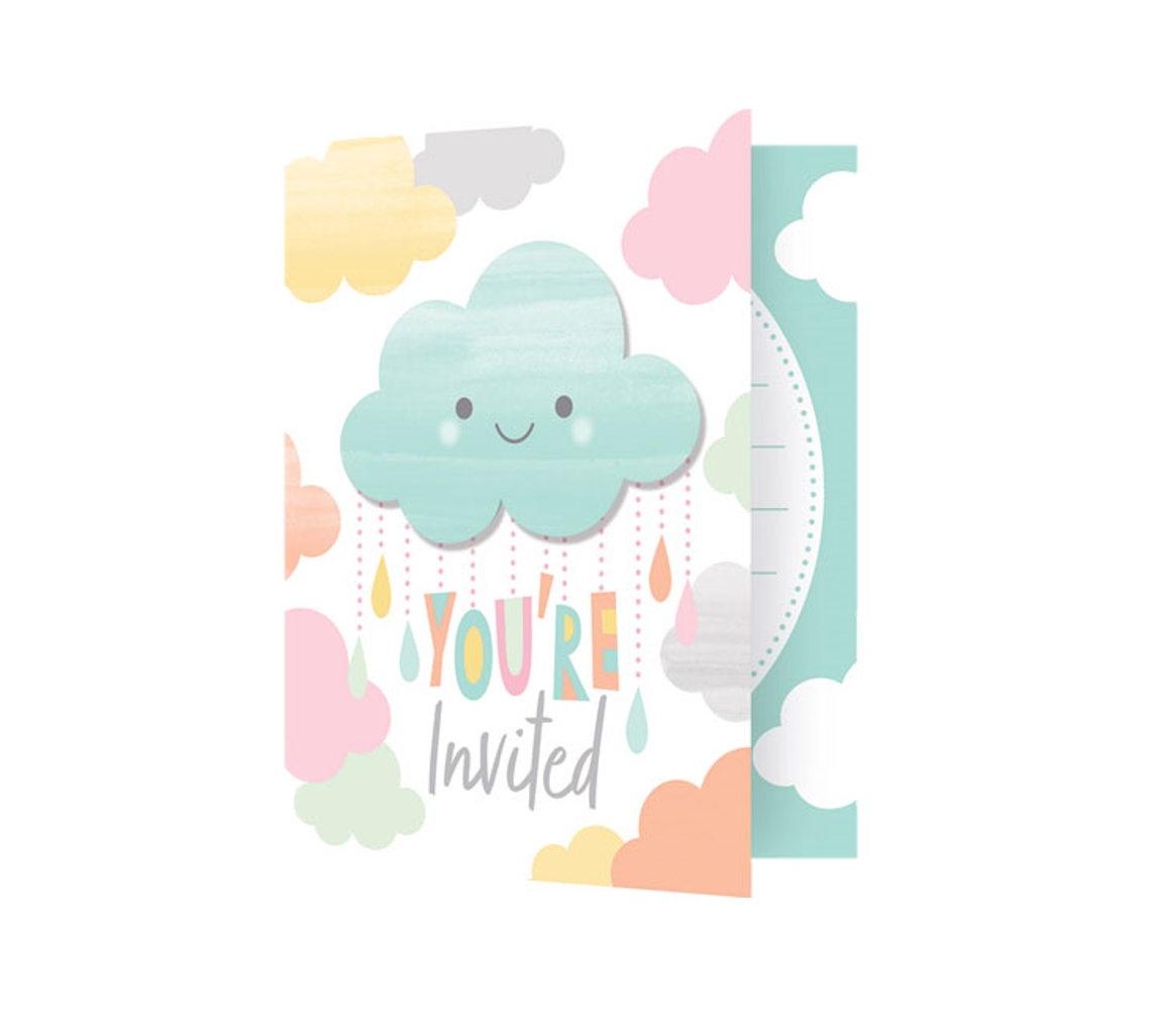 baby shower cloud invitations