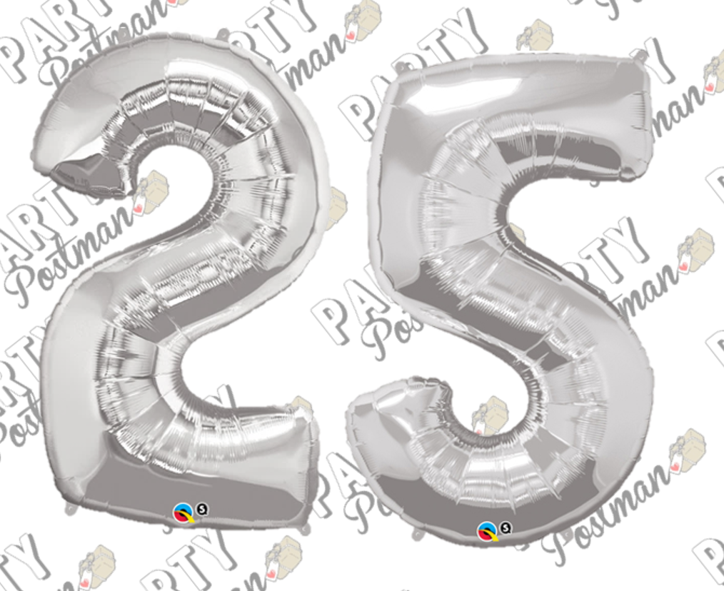 large foil number balloons