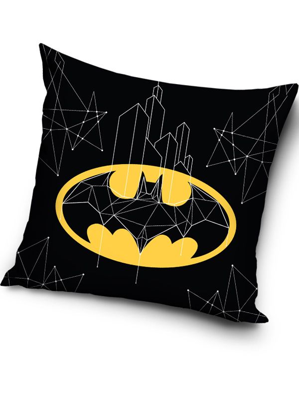 Batman Geometric Filled Cushion - Batman Bedding – Toys and Parties