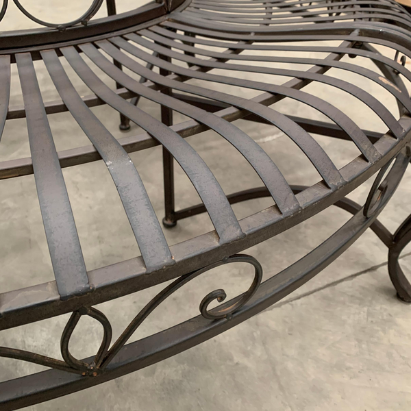 cast iron tree bench