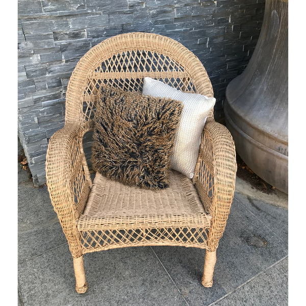 wicker indoor armchair