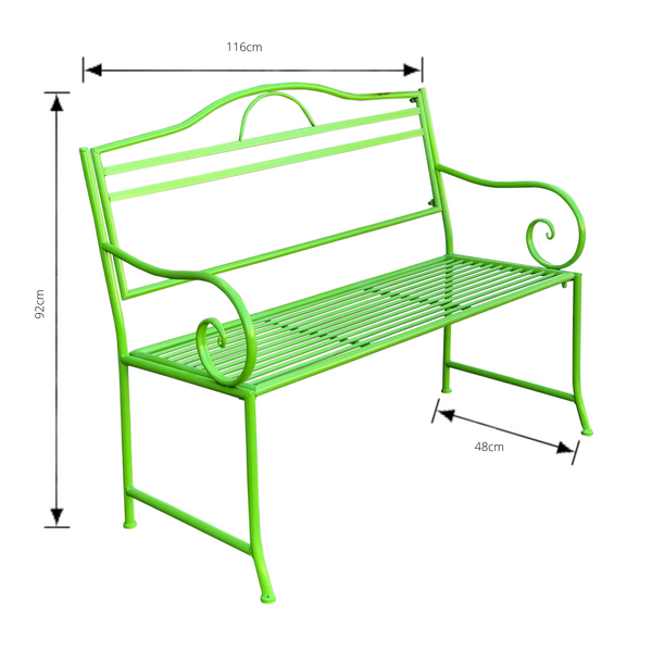 Garden Bench Lime The Complete Garden