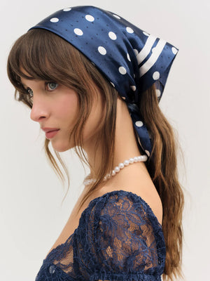 Seaside Dot Striped Headscarf - Remedy Road