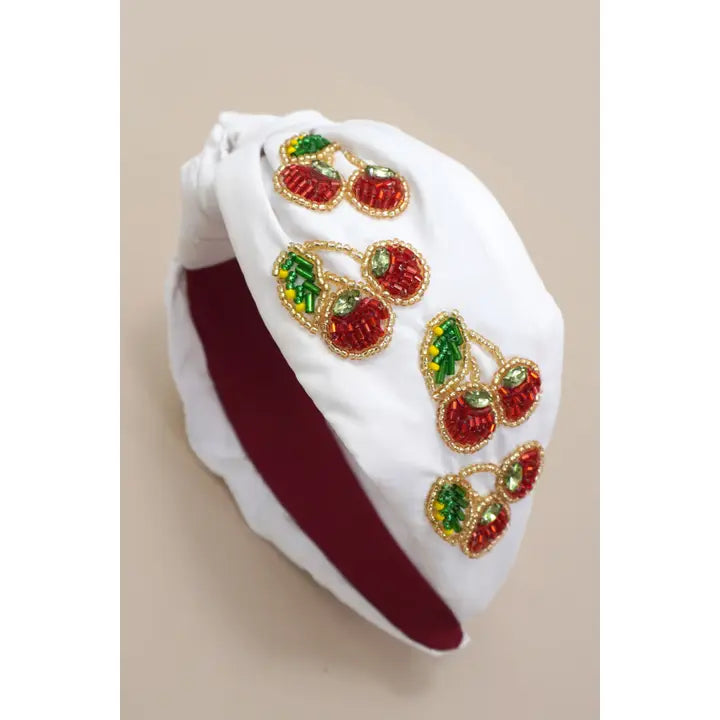 Cherry Seed Bead Headband