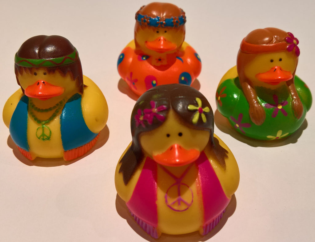 hippie rubber ducks