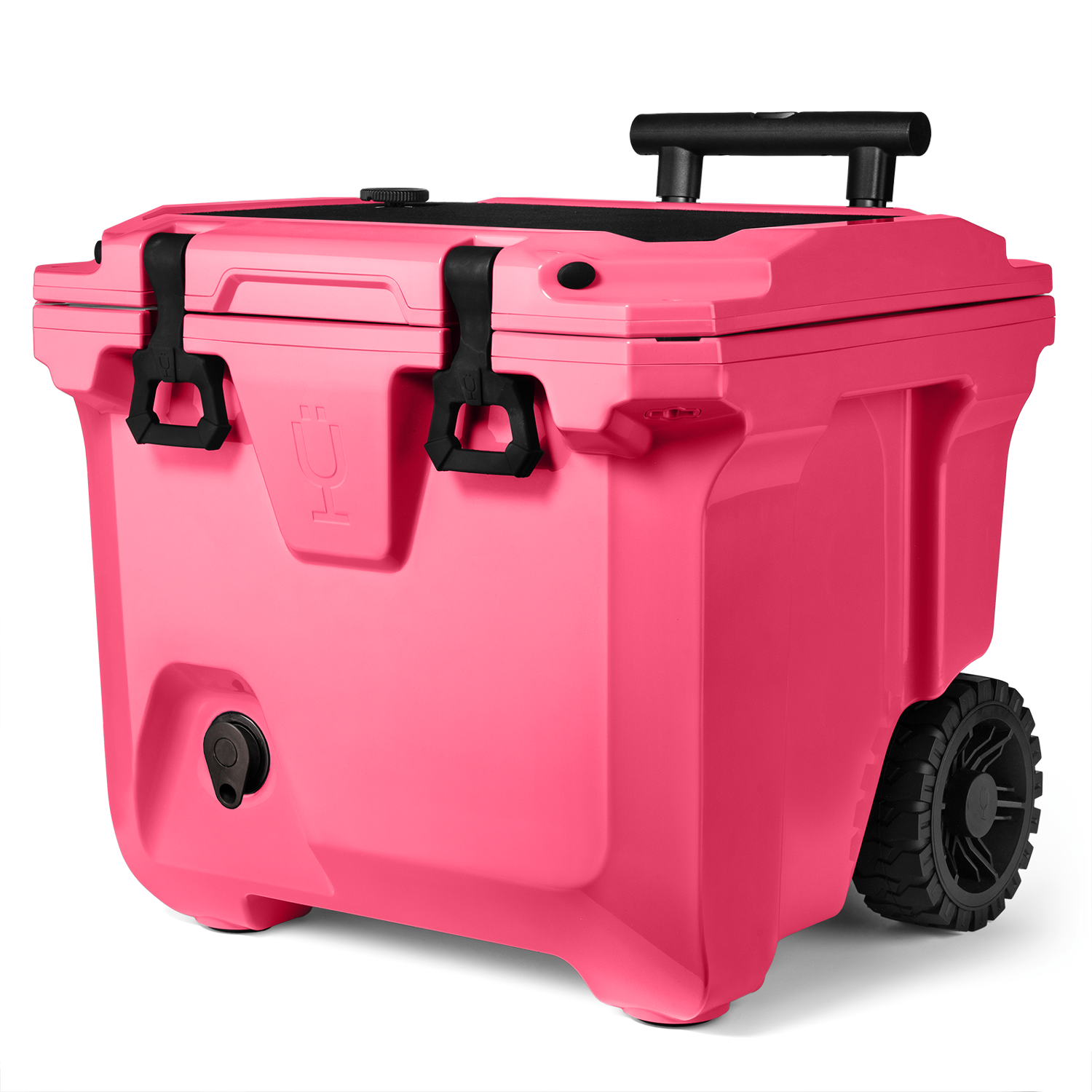 Image of BrüTank 35-Quart Rolling Cooler | Neon Pink (PRE-ORDER, SHIPS ~08/31/2023)