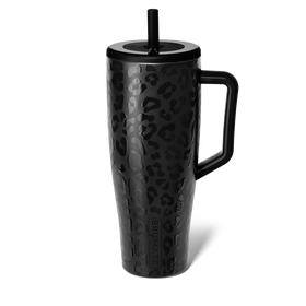 Brumate 40oz Era Handled Tumbler in Limestone Leopard