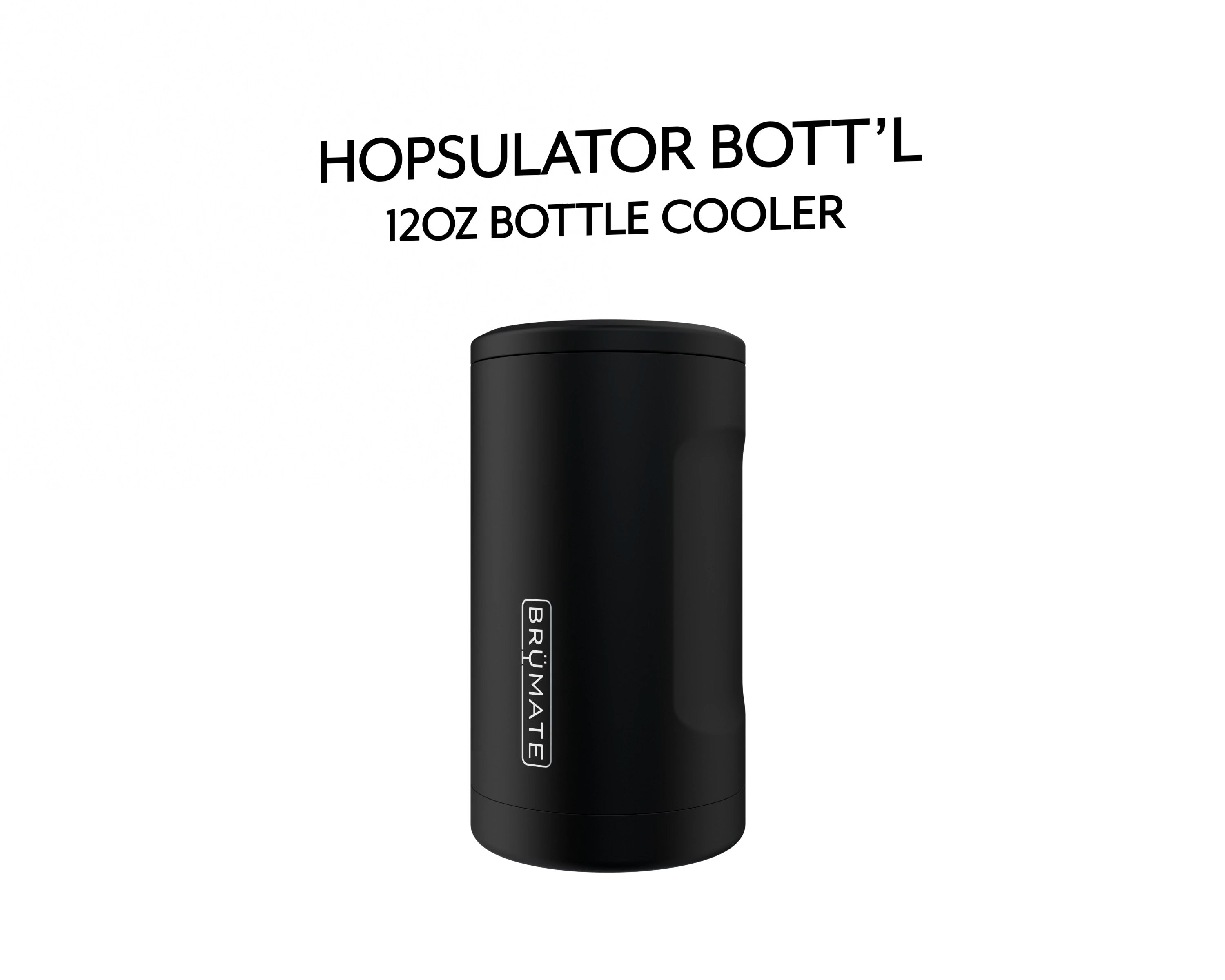 BrüMate Hopsulator Bott'l Insulated Bottle Cooler for Standard 12oz Glass  Bottles | Glass Bottle Insulated Stainless Steel Drink Holder for Beer and