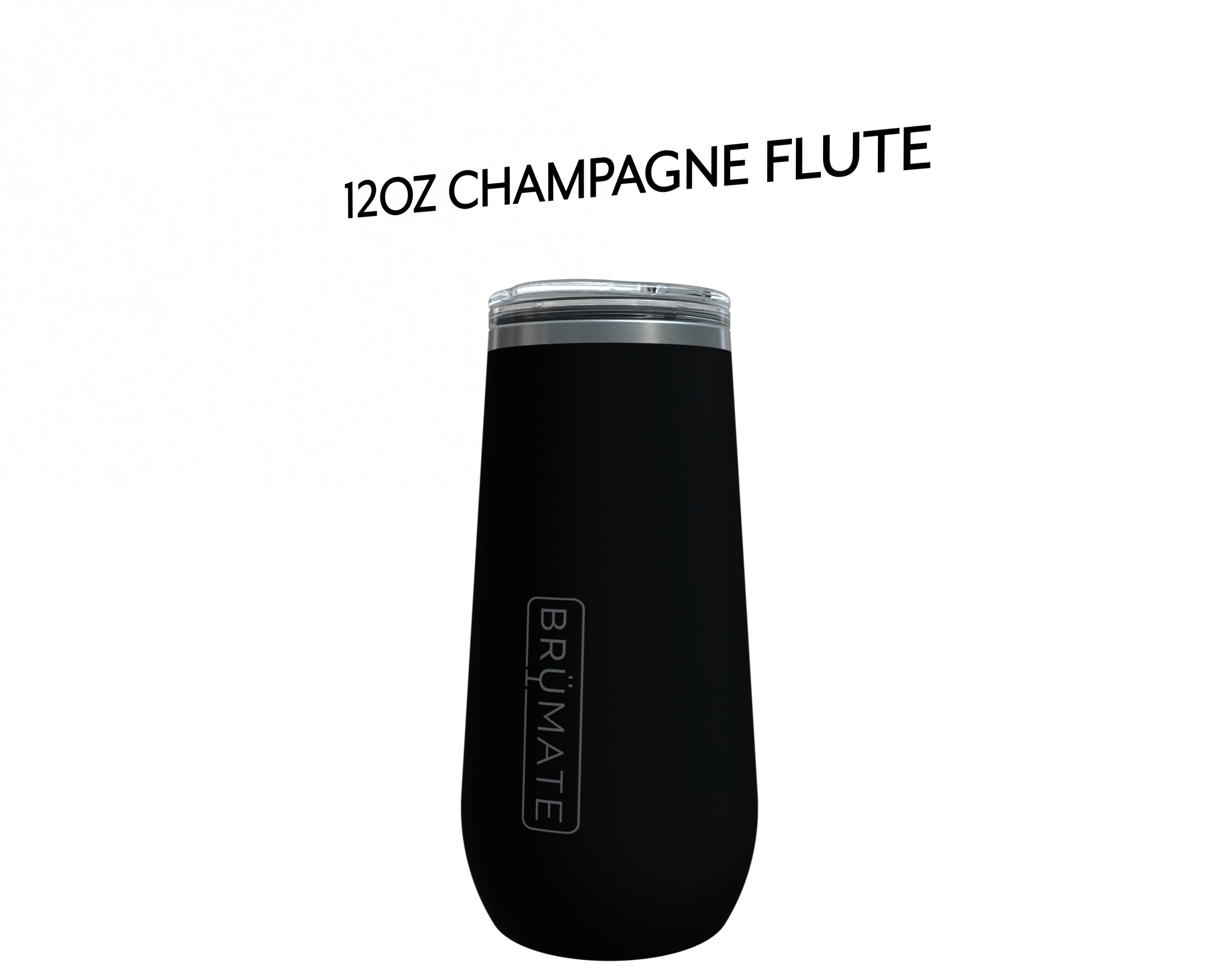 BrüMate 12oz Insulated Champagne Flute With Flip-Top Lid - Made With Vacuum  Insulated Stainless Steel (Carrara)