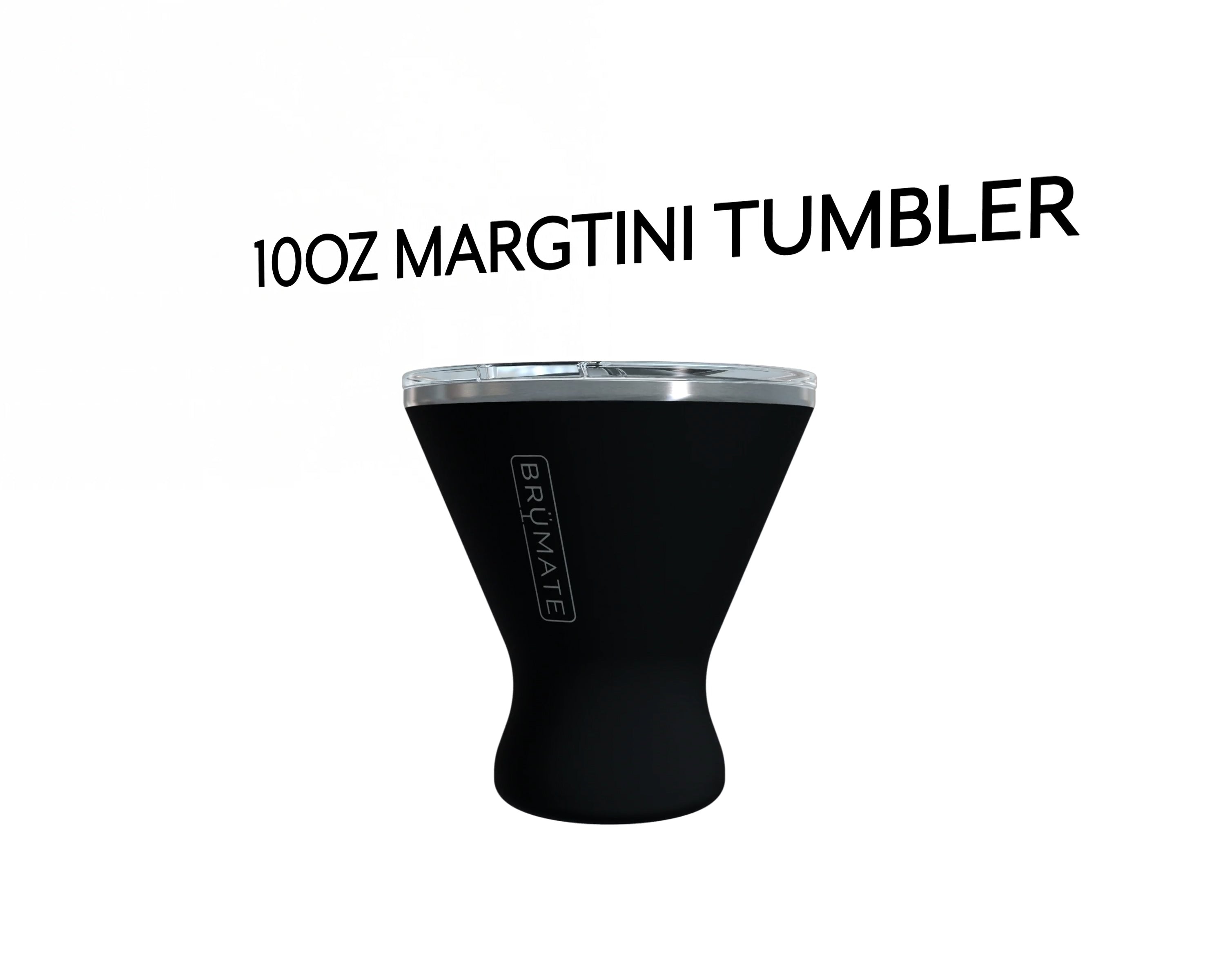 Branded Brumate Margtini 10Oz Martini / Margarita Tumbler White