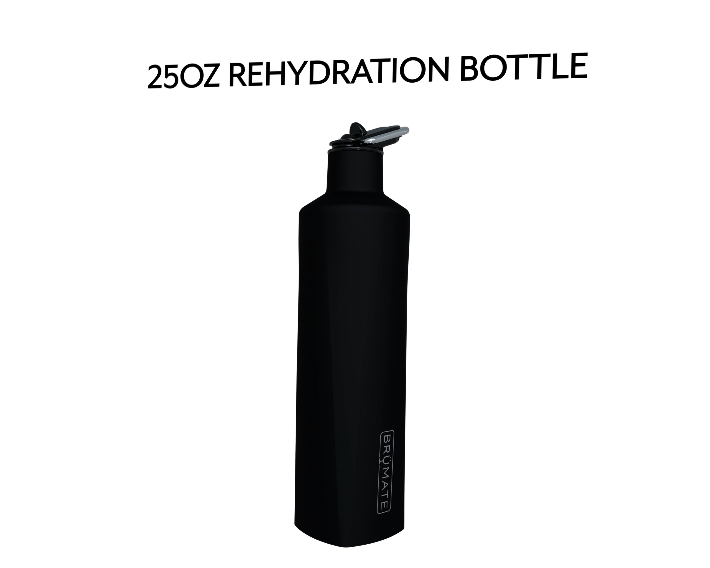 Brumate 6027270 25 oz Rehydration BPA Free Hydration Bottle, Black 