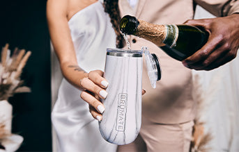 BrüMate - Insulated Champagne Flute, Glitter White – Kitchen Store & More