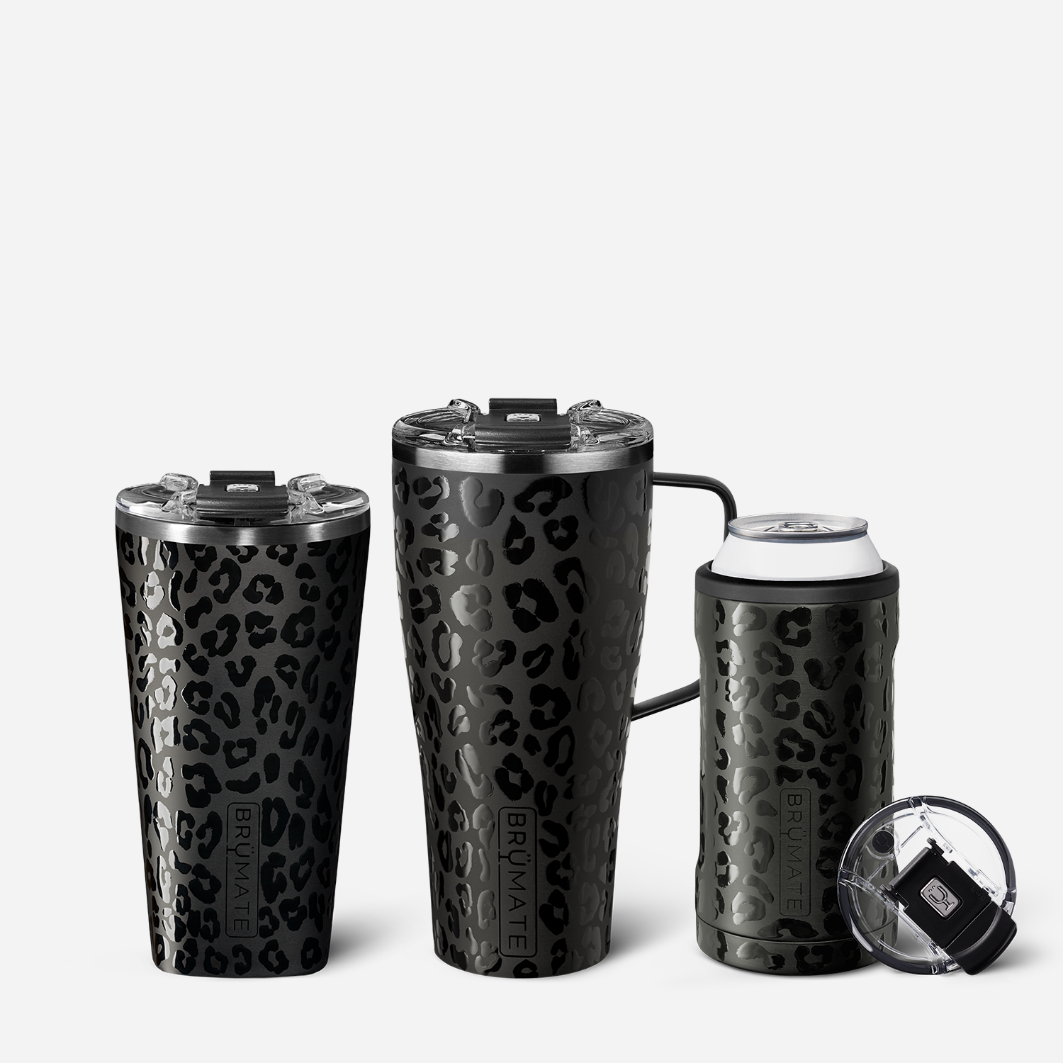 Brumate 40oz Era Handled Tumbler in Onyx Leopard