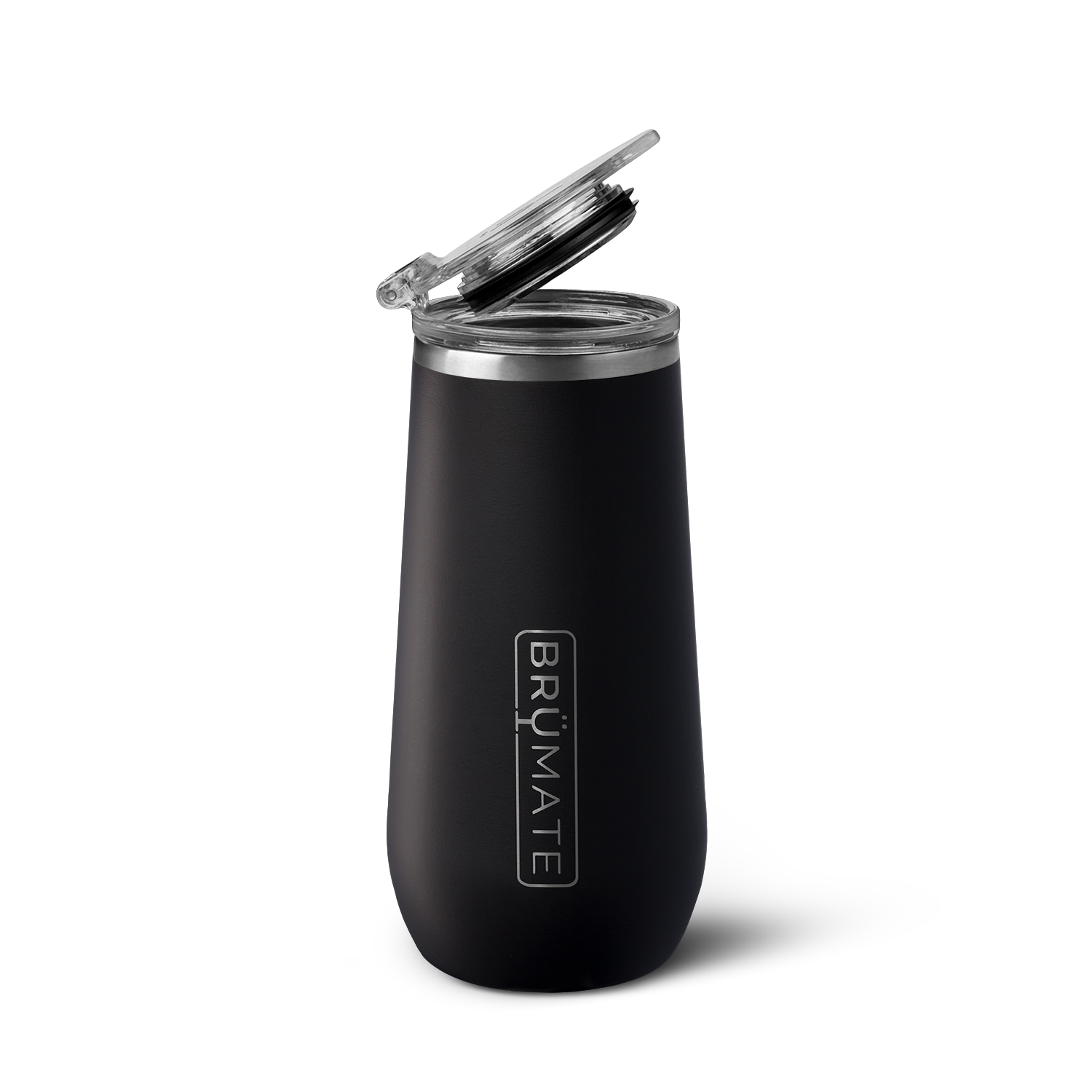 BrüMate Champagne Flute | Matte Black | 12oz