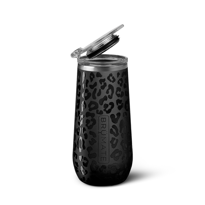 BrüMate - Hopsulator Slim Can Cooler, Onyx Leopard