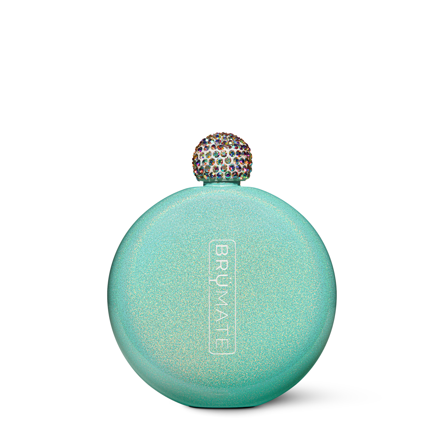 Image of Glitter Flask | Aqua | 5oz