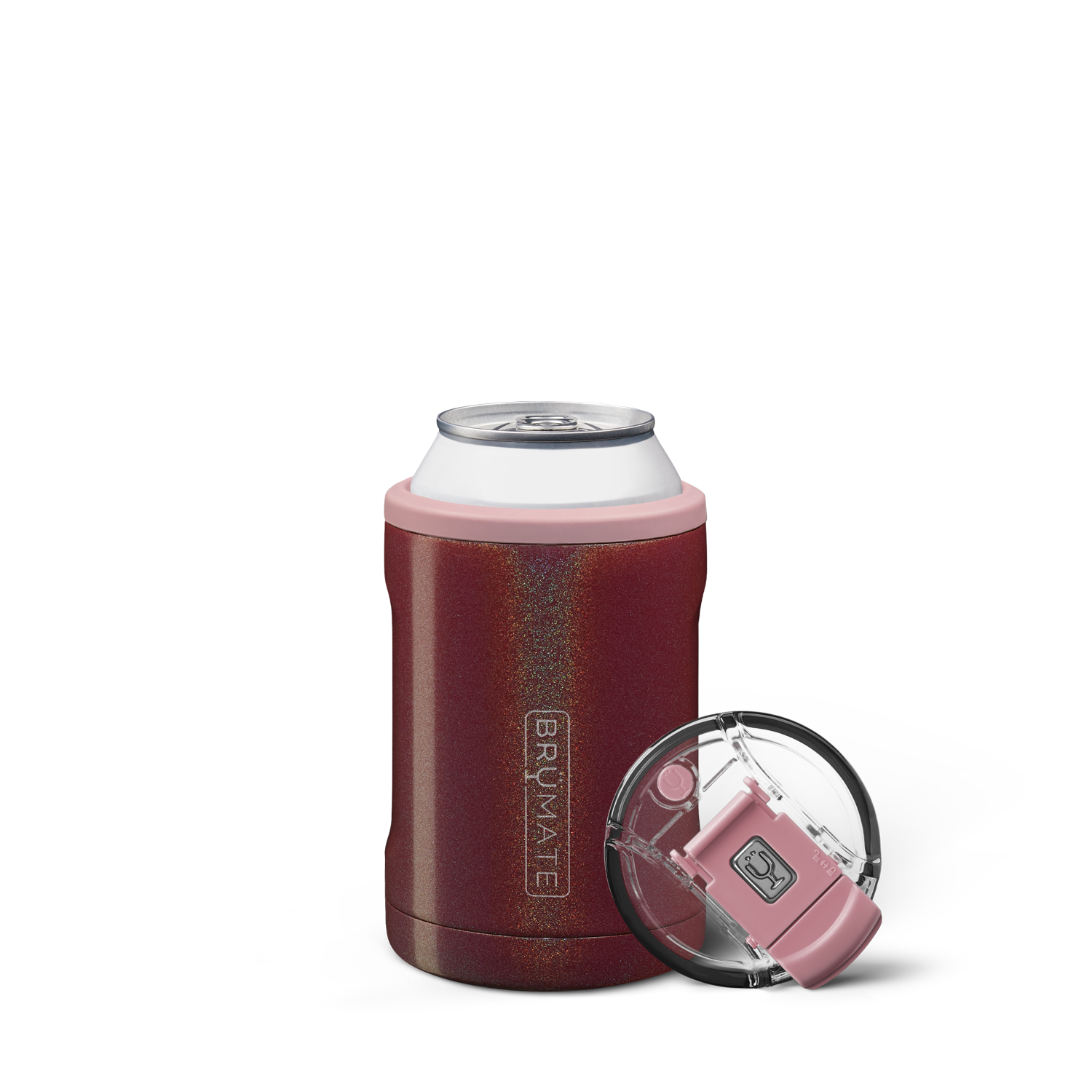 BruMate Hopsulator Duo 12oz Cans Tumbler Red and White HD12ALA