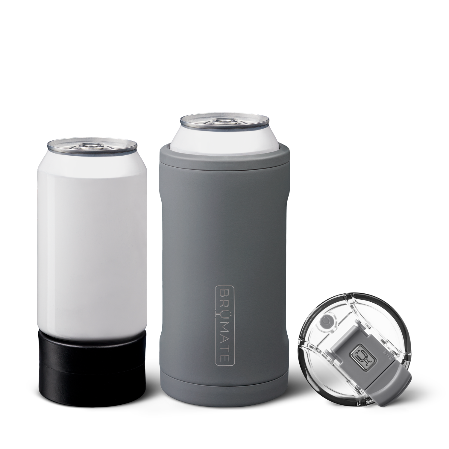 BruMate Hopsulator Juggernaut 24oz Grey Coozie