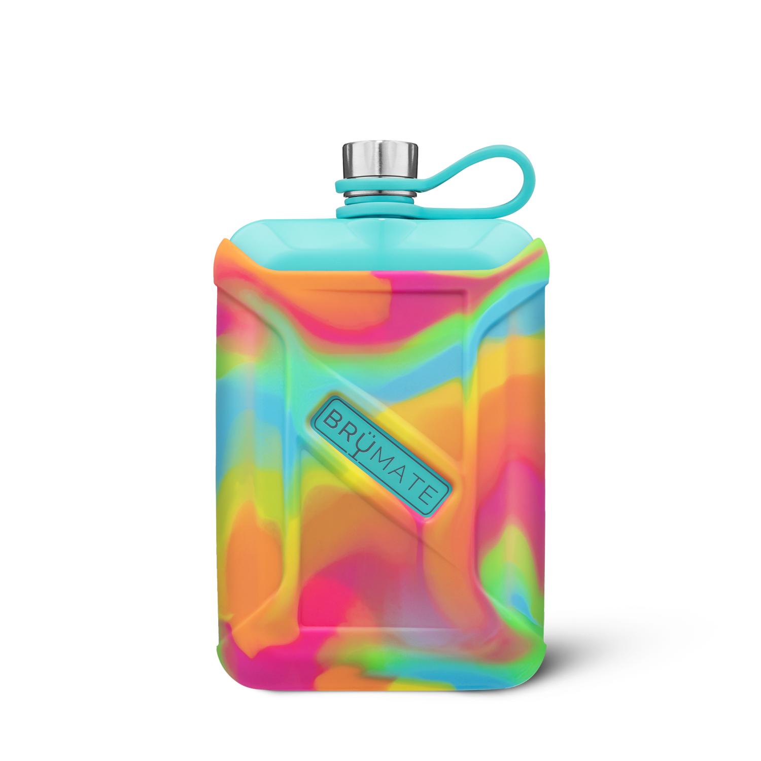 BrüMate Liquor Canteen | Aqua Tie Dye Swirl | 8oz